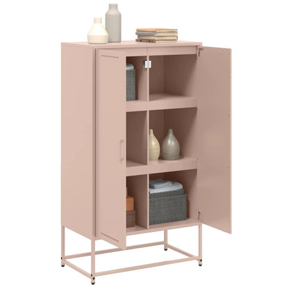 Skåp DIV. rosa 68,5x38,5x123,5 cm ståls
