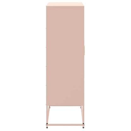 Skåp DIV. rosa 68,5x38,5x123,5 cm ståls