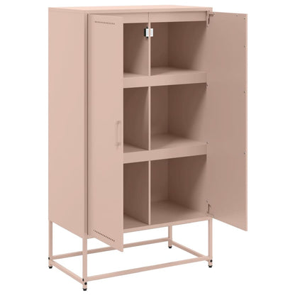 Skåp DIV. rosa 68,5x38,5x123,5 cm ståls