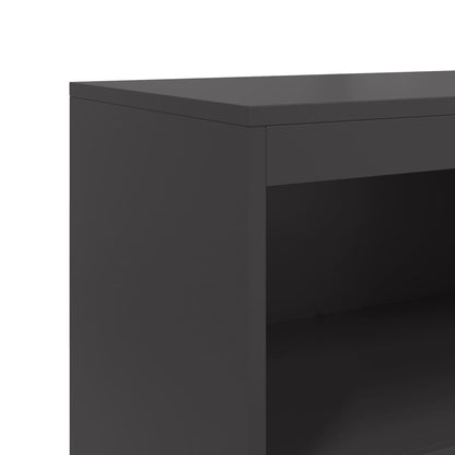 Skåp DIV. Svart 68,5x38,5x123,5 cm ståls