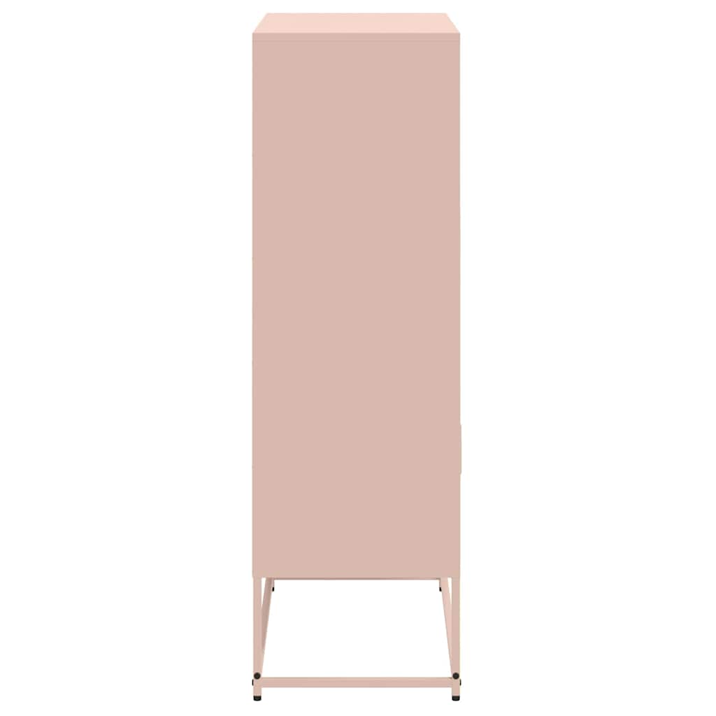 Skåp DIV. rosa 68,5x38,5x123,5 cm ståls