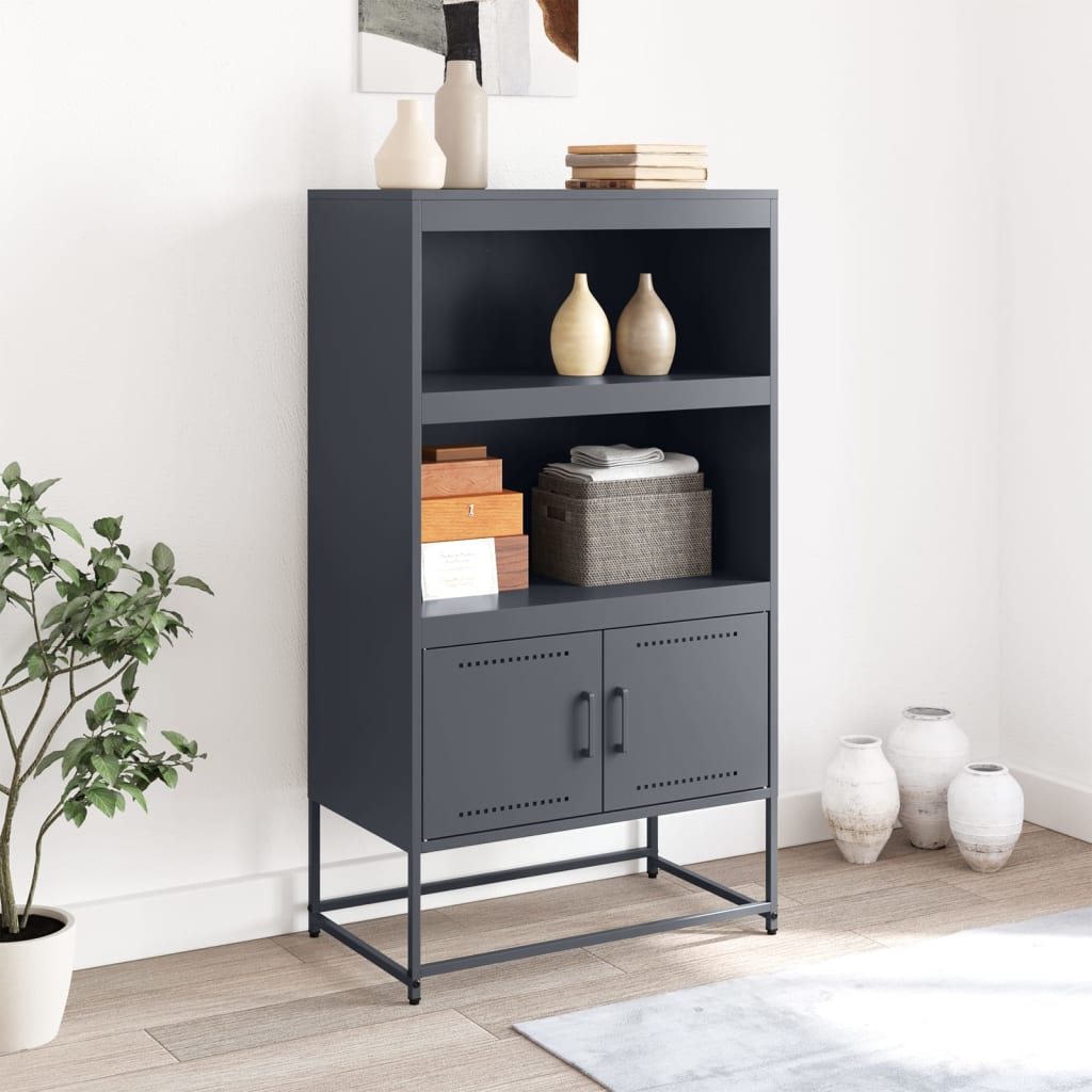 Skåp DIV. antracit 68,5x38,5x123,5 cm stål