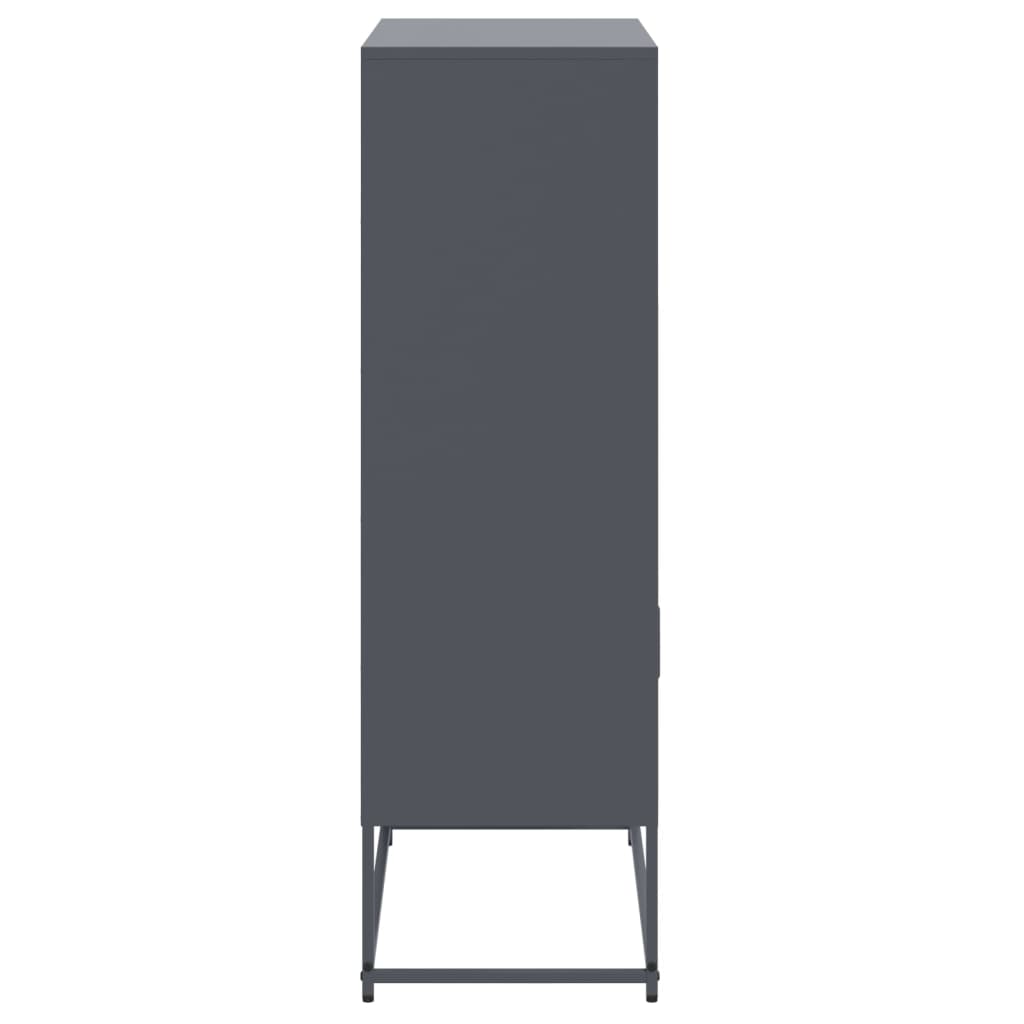 Skåp DIV. antracit 68,5x38,5x123,5 cm stål