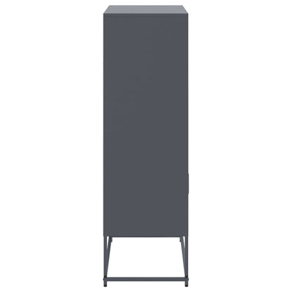 Skåp DIV. antracit 68,5x38,5x123,5 cm stål