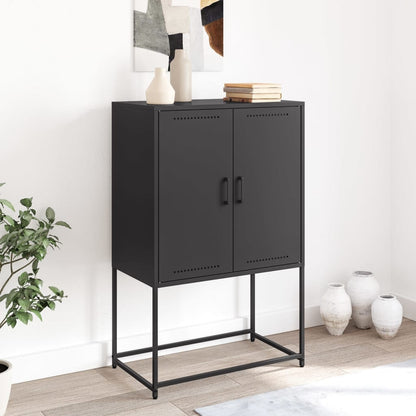 Skåp DIV. Svart 68,5x38,5x107 cm ståls