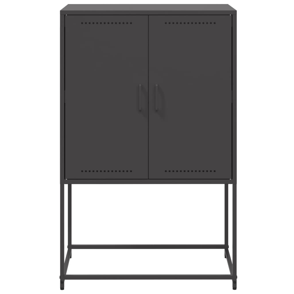 Skåp DIV. Svart 68,5x38,5x107 cm ståls