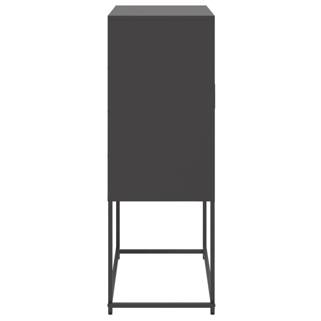 Skåp DIV. Svart 68,5x38,5x107 cm ståls
