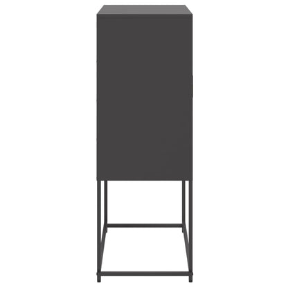 Skåp DIV. Svart 68,5x38,5x107 cm ståls
