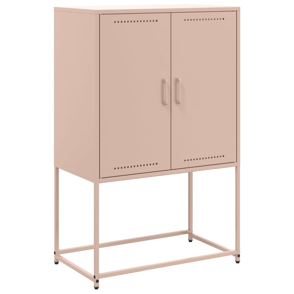 Skåp DIV. rosa 68,5x38,5x107 cm stål