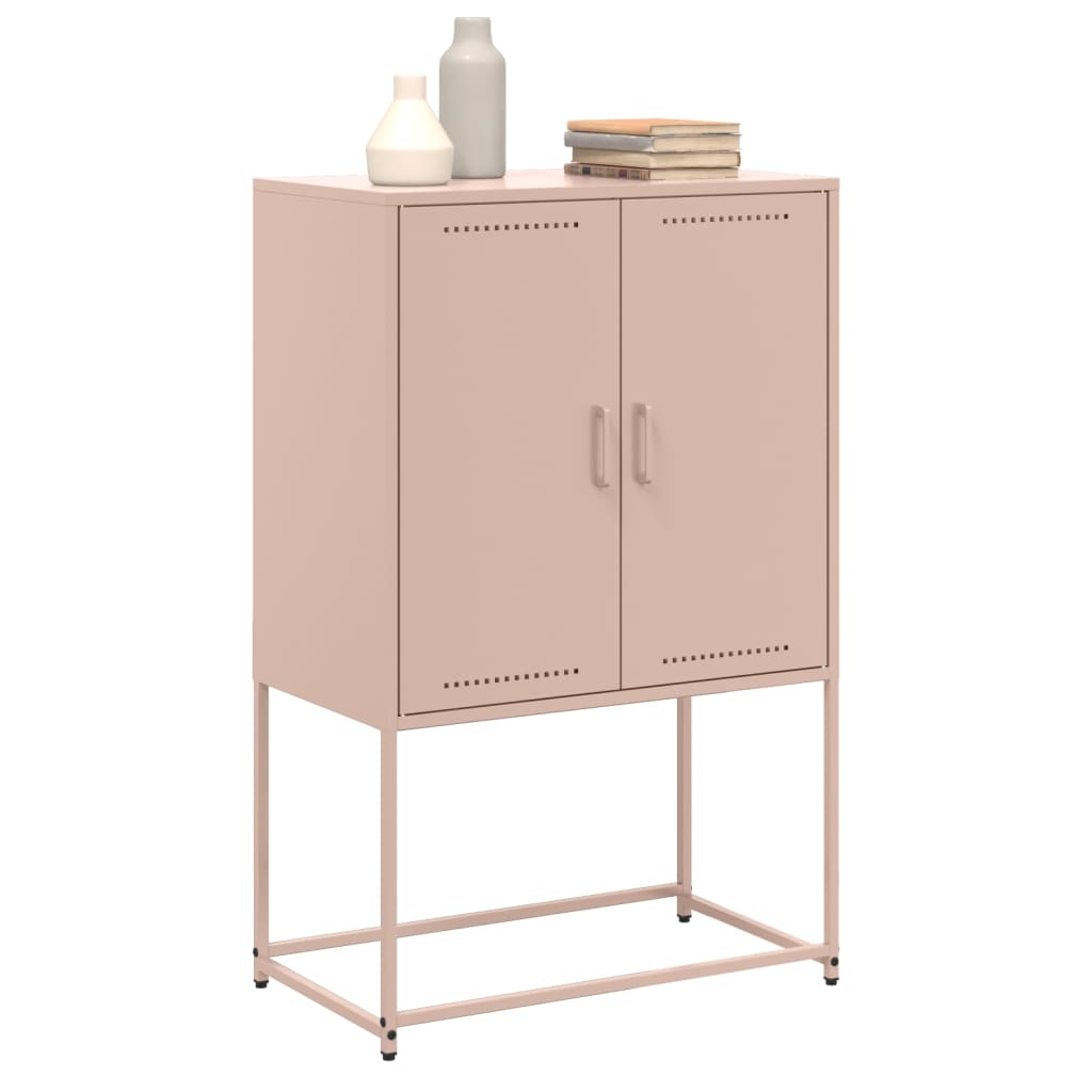 Skåp DIV. rosa 68,5x38,5x107 cm stål