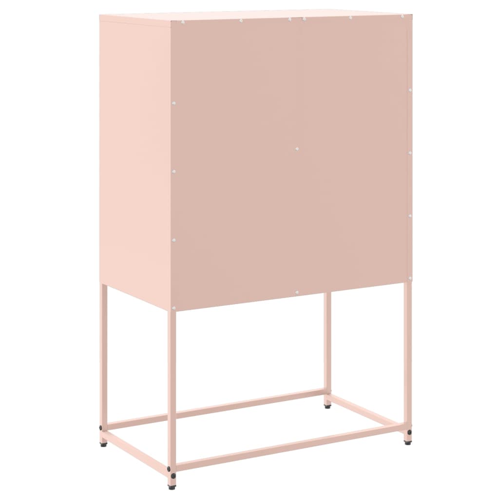 Skåp DIV. rosa 68,5x38,5x107 cm stål