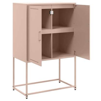 Skåp DIV. rosa 68,5x38,5x107 cm stål