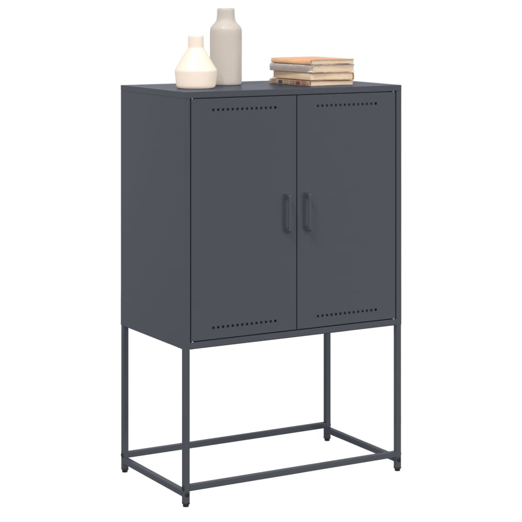Skåp DIV. antracit 68,5x38,5x107 cm stål
