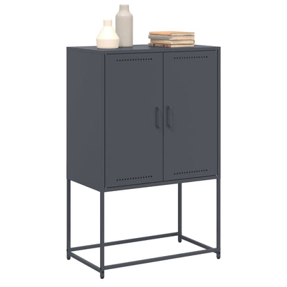 Skåp DIV. antracit 68,5x38,5x107 cm stål
