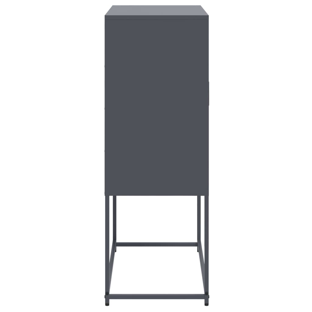 Skåp DIV. antracit 68,5x38,5x107 cm stål