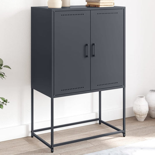 Skåp DIV. antracit 68,5x38,5x107 cm stål
