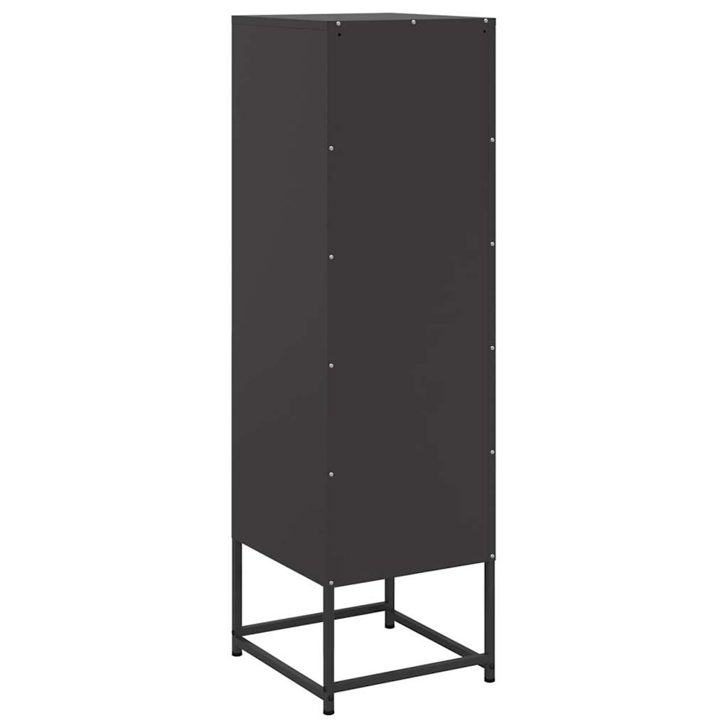 Skåp DIV. Svart 36x39x123 cm stål