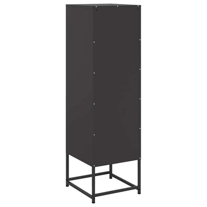 Skåp DIV. Svart 36x39x123 cm stål