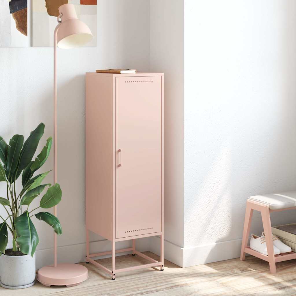 Skåp DIV. rosa 36x39x123 cm stål