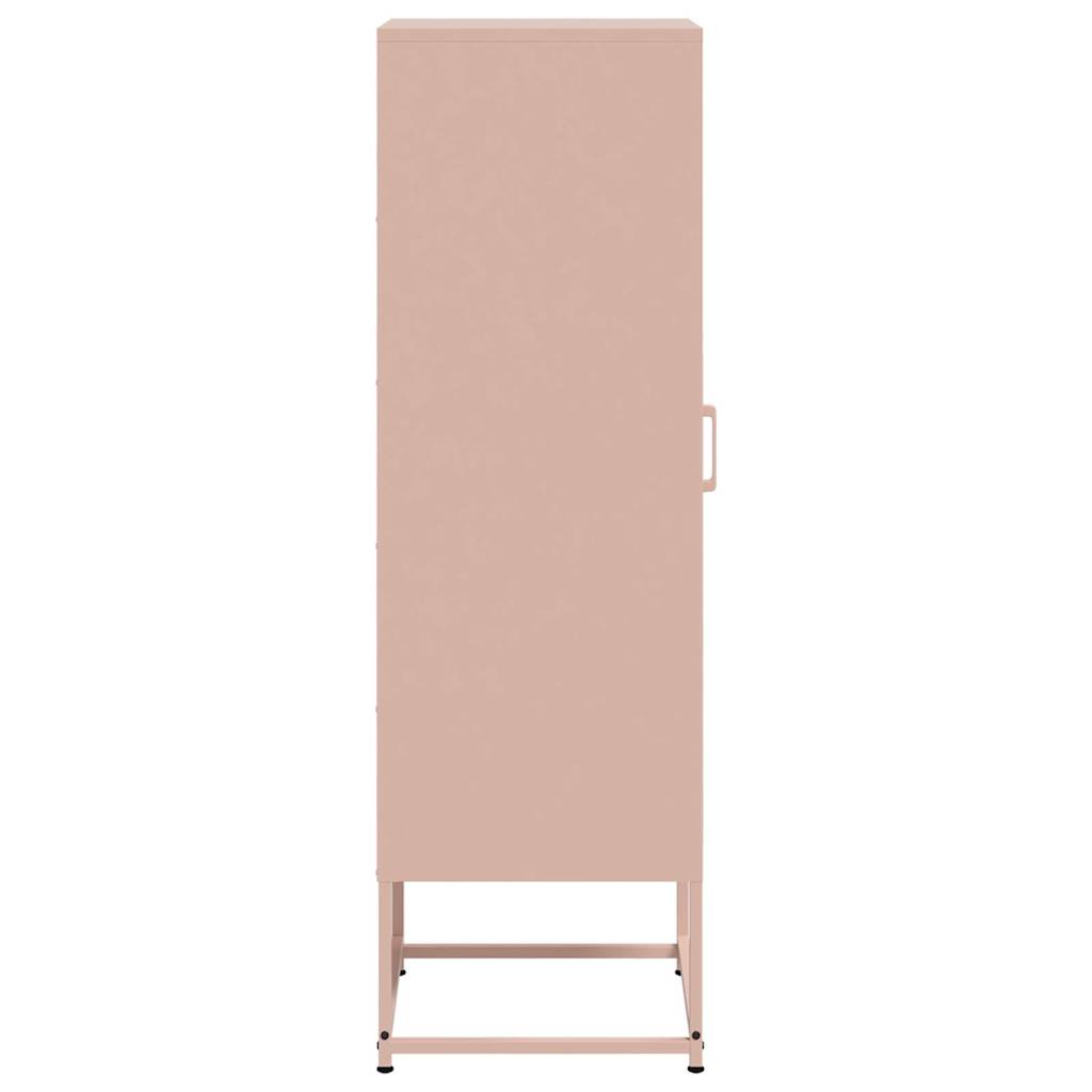 Skåp DIV. rosa 36x39x123 cm stål