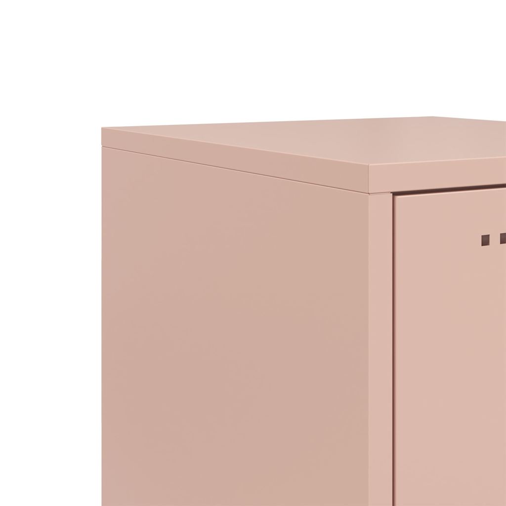 Skåp DIV. rosa 36x39x123 cm stål