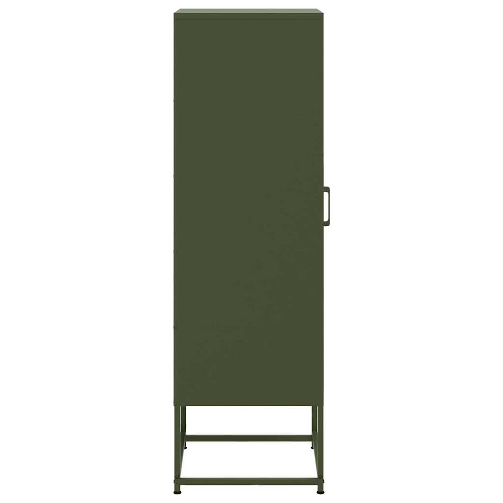 Skåp DIV. olivgrön 36x39x123 cm stål