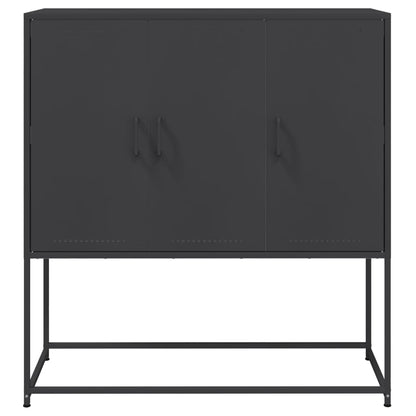 Skåp DIV. Svart 100,5x39x107 cm stål