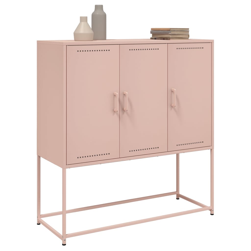 Skåp DIV. rosa 100,5x39x107 cm stål