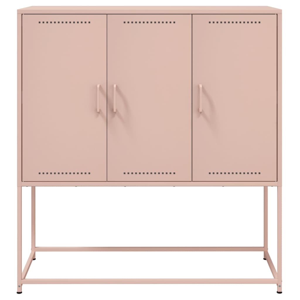Skåp DIV. rosa 100,5x39x107 cm stål