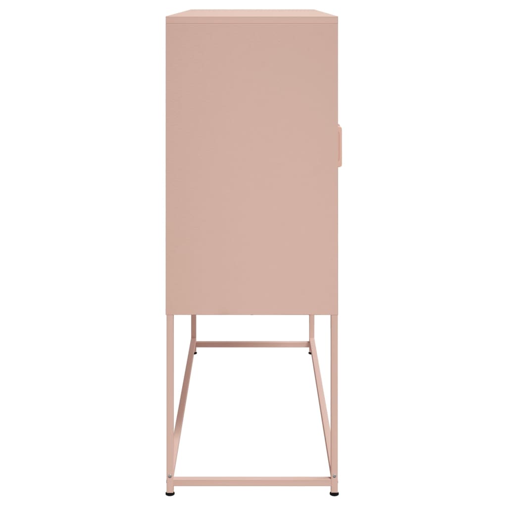 Skåp DIV. rosa 100,5x39x107 cm stål