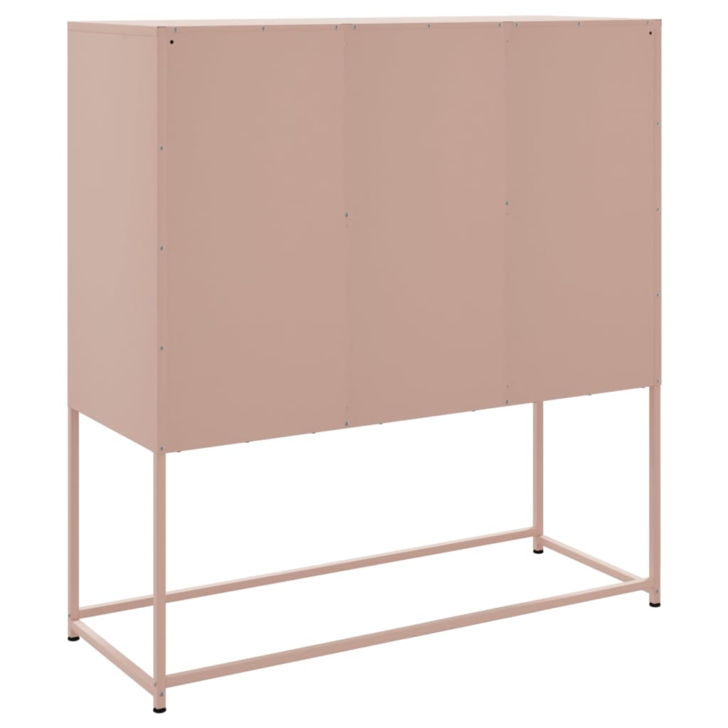 Skåp DIV. rosa 100,5x39x107 cm stål