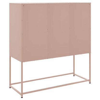 Skåp DIV. rosa 100,5x39x107 cm stål