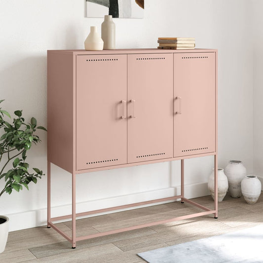Skåp DIV. rosa 100,5x39x107 cm stål