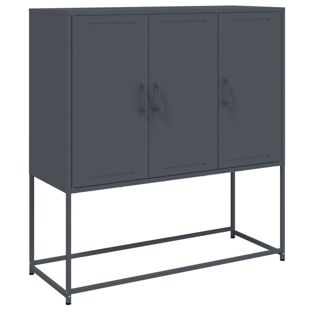 Skåp DIV. antracit 100,5x39x107 cm stål