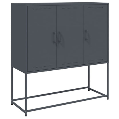 Skåp DIV. antracit 100,5x39x107 cm stål
