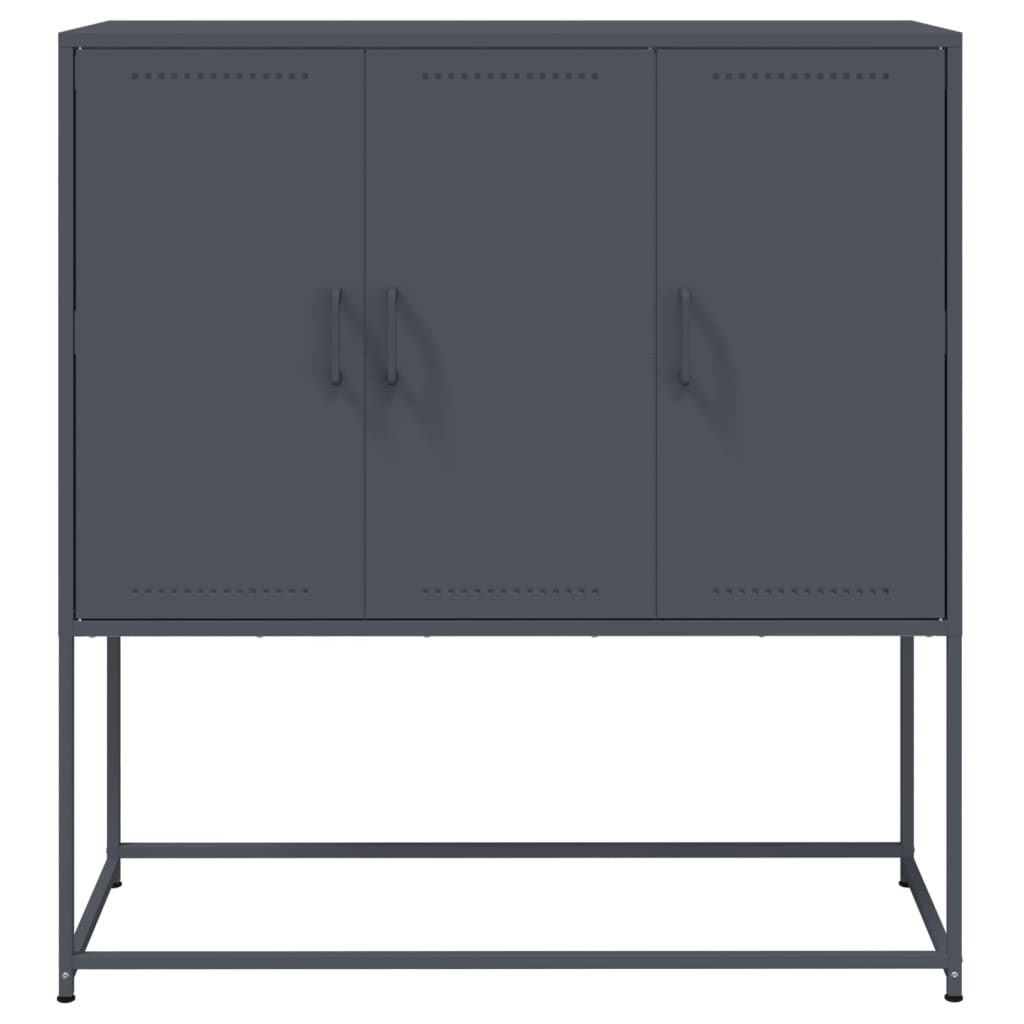 Skåp DIV. antracit 100,5x39x107 cm stål