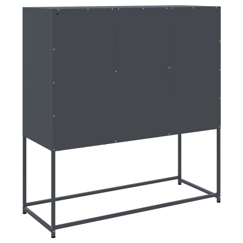 Skåp DIV. antracit 100,5x39x107 cm stål