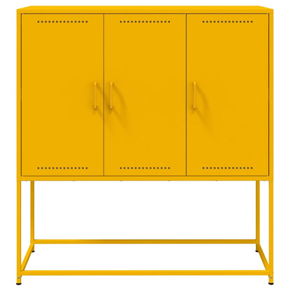 Skåp DIV. senapsgul 100,5x39x107 cm stål