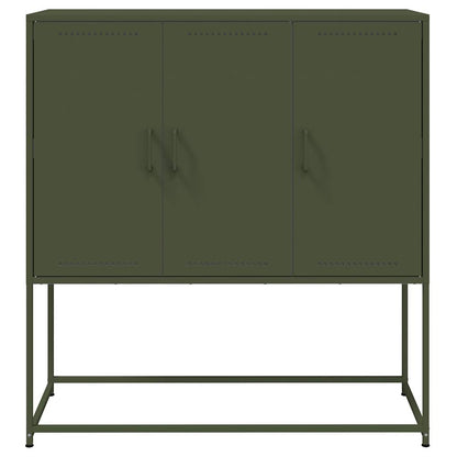 Skåp DIV. olivgrön 100,5x39x107 cm stål