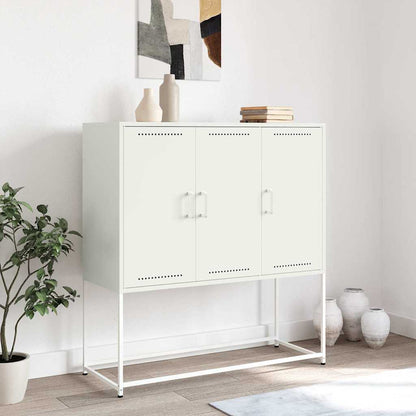 Skåp Vit 100,5x39x107 cm stål