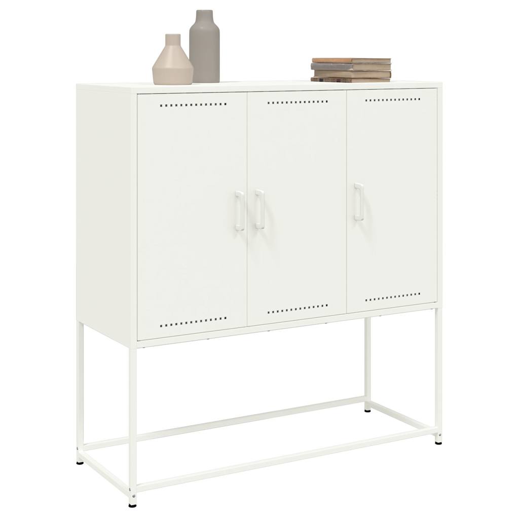 Skåp Vit 100,5x39x107 cm stål
