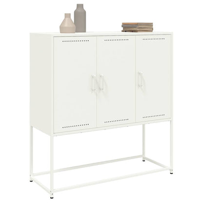 Skåp Vit 100,5x39x107 cm stål