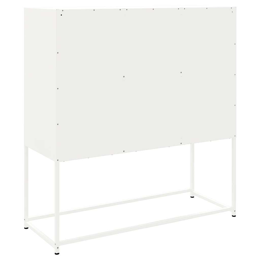 Skåp Vit 100,5x39x107 cm stål