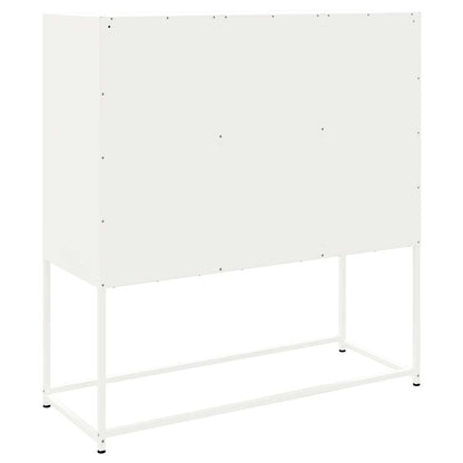 Skåp Vit 100,5x39x107 cm stål