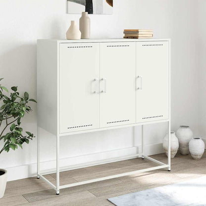 Skåp Vit 100,5x39x107 cm stål