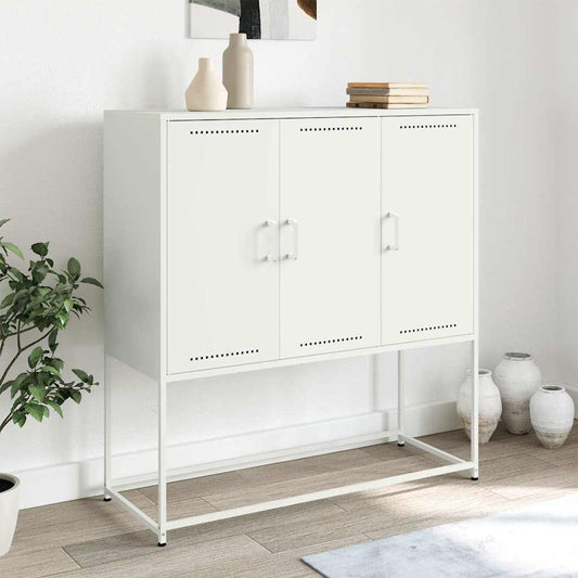 Skåp Vit 100,5x39x107 cm stål
