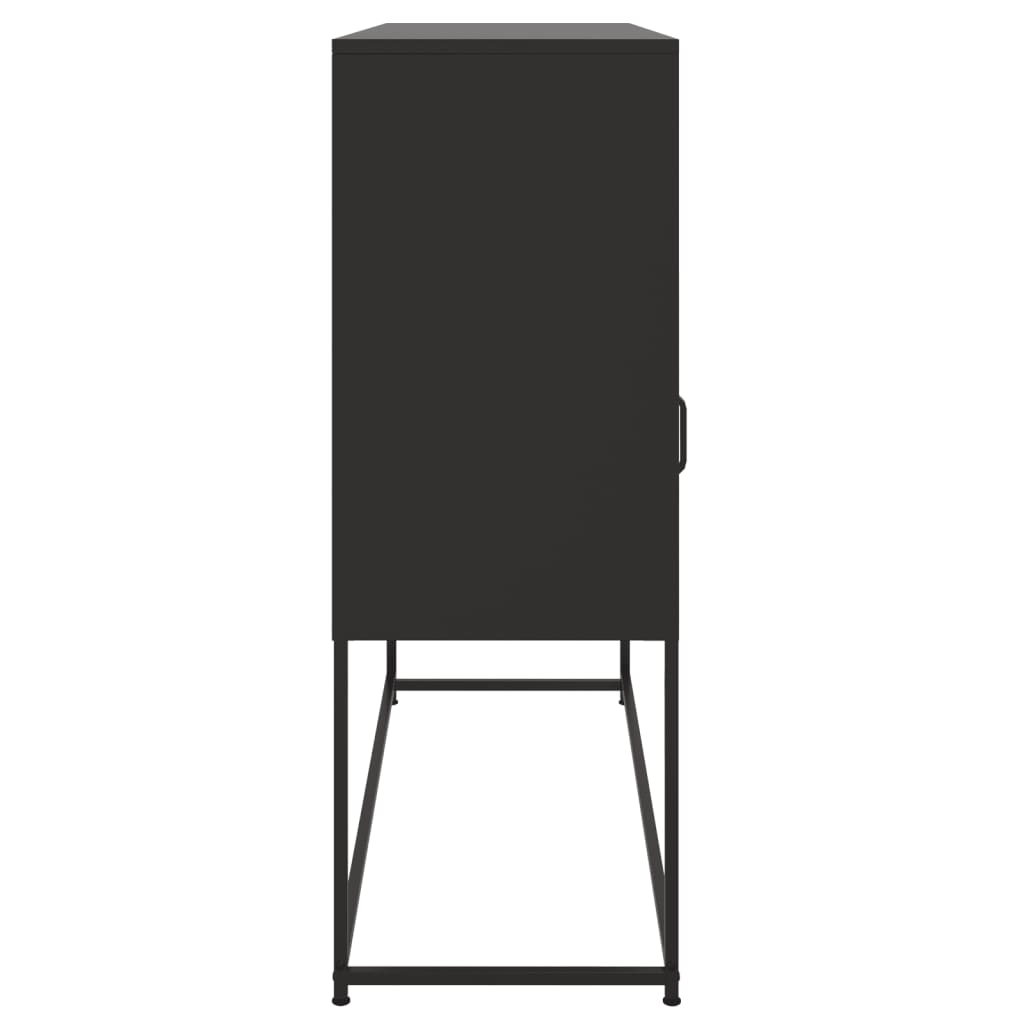 Skänk DIV. Svart 100,5x39x107 cm stål