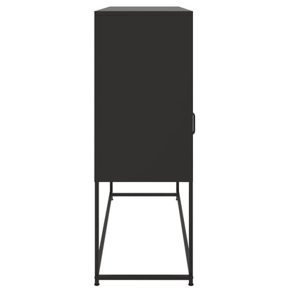 Skänk DIV. Svart 100,5x39x107 cm stål