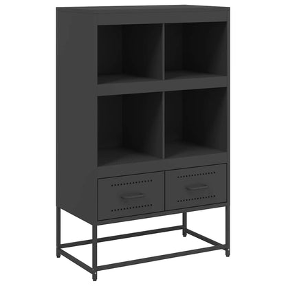 Skåp DIV. Svart 68x39x111,5 cm stål