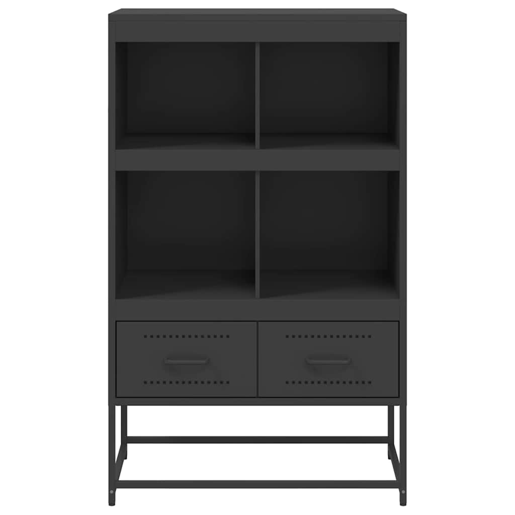 Skåp DIV. Svart 68x39x111,5 cm stål